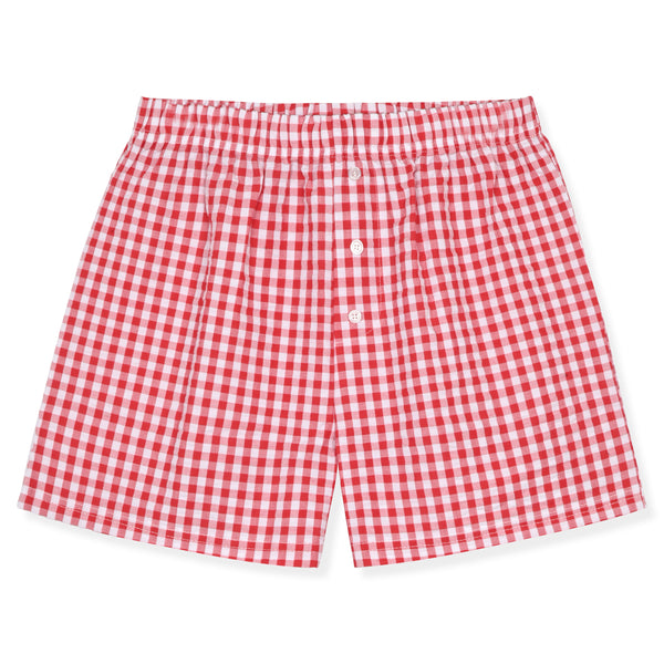 Sleep On It Girls Boxer Shorts PJ Set - Plaid - Sleep On It Kids