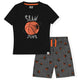 Sleep On It Boys 2-Piece Jersey Pajama Shorts Set - Basketball - Sleep On It Kids