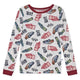 Sleep On It Boys Snuggle Jersey Tight Fit Set with Matching Socks - Gray, 4 - Sleep On It Kids