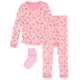 Sleep On It Girls Snuggle Jersey Tight Fit Set - Pink - Sleep On It Kids