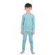 4-Piece 100% Organic Cotton Rib Knit Pajama Sets for Boys & Girls, Green & Gray - Sleep On It Kids