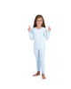 Girls 2-Piece Super Soft Jersey Snug-Fit Pajama Set- Stars, Light Blue Pajama Set for Toddlers and Girls - Sleep On It Kids