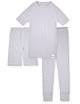 100% Organic Cotton Rib Knit Snug-Fit 6-Piece Pajama Sets for Boys & Girls. - Sleep On It Kids