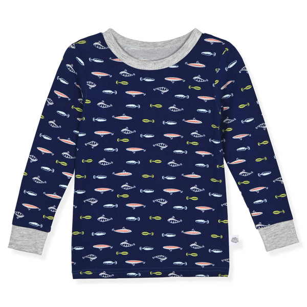 Sleep On It Boys 4PC Bamboo Snug Fit Pajama Sets ,Blue - Sleep On It Kids