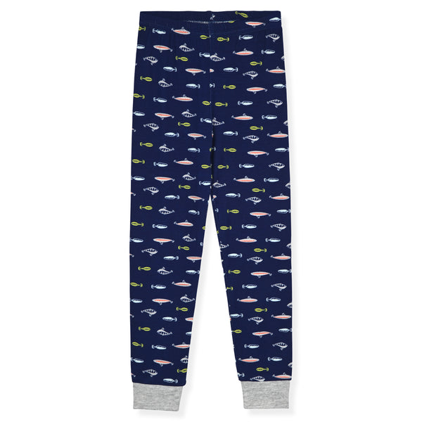 Sleep On It Boys 4PC Bamboo Snug Fit Pajama Sets ,Blue - Sleep On It Kids