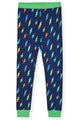 Boys 2-Piece Super Soft Jersey Snug-Fit Pajama Set- Bolts, Navy & Green Pajama Set for Boys - Sleep On It Kids