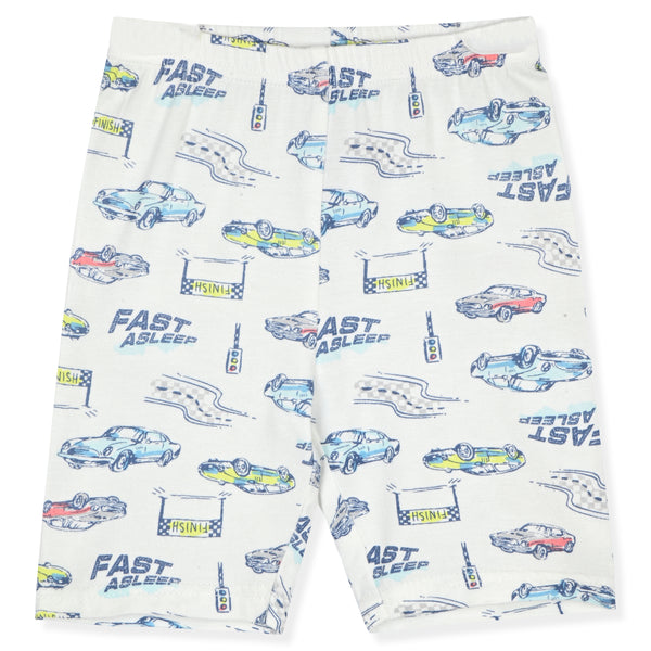 Sleep On It Boys 4PC Bamboo Snug Fit Pajama Sets ,White - Sleep On It Kids
