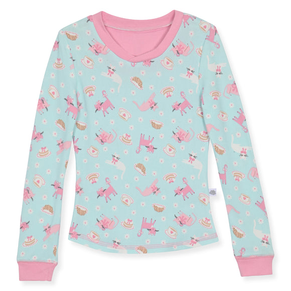 Sleep On It Girls Snuggle Jersey Tight Fit Set - Blue - Sleep On It Kids