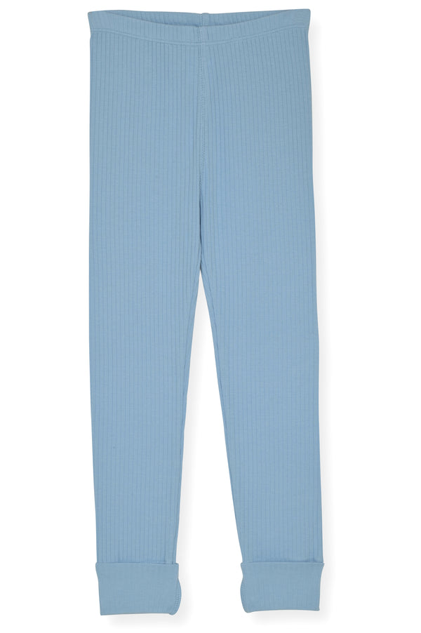 4-Piece 100% Organic Cotton Rib Knit Pajama Sets for Boys & Girls, Light Blue & Pink - Sleep On It Kids