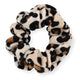 Girls 2-Piece Velour Button-Front Coat Pajama Set- Cheetah, with Matching Scrunchie, Brown & Black Girls Pajama Set - Sleep On It Kids