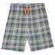 Sleep On It Boys Printed Bottom Pajama Shorts Set - Plaid - Sleep On It Kids