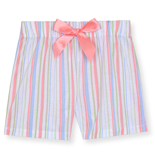 Sleep On It Girls 2-Piece Sleeveless Tank-Top Jersey Pajama Shorts Set with Matching Hair Scrunchie -  Disco - Sleep On It Kids