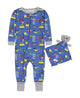 Infant Boys Little Builder Zip-Front Coverall Pajama - Sleep On It Kids