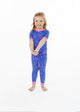 Girls Rainbow Butterfly Snug Fit 2-Piece Pajama Sleep Set - Sleep On It Kids