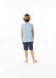 Boys Shark At-Taco 2-Piece Pajama Sleep Shorts Set - Sleep On It Kids