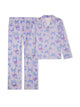 Girls Butterflies 2-Piece Button Up Fleece Coat Pajama Sleep Set - Sleep On It Kids