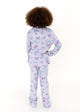Girls Butterflies 2-Piece Button Up Fleece Coat Pajama Sleep Set - Sleep On It Kids