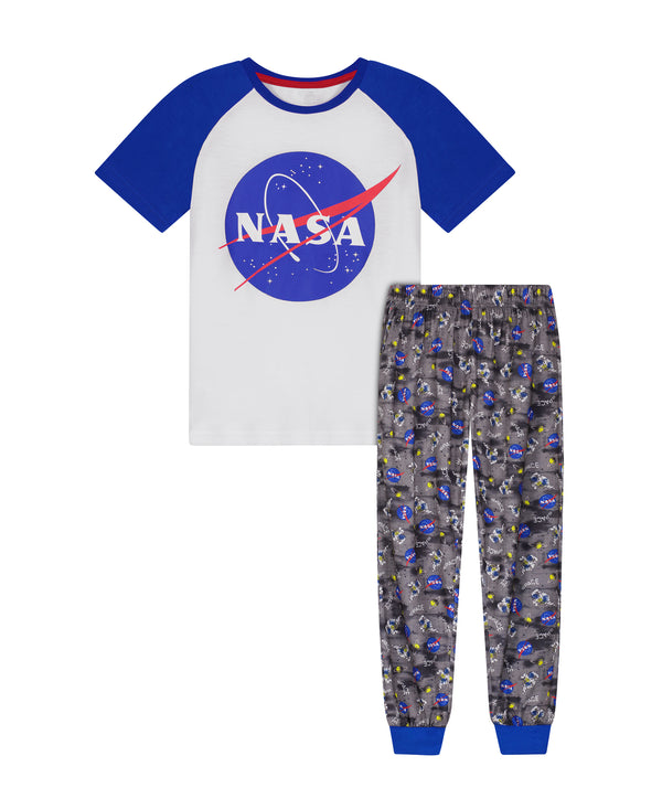 Boys Glow In The Dark NASA 2-Piece Pajama Sleep Pants Set - Sleep On It Kids