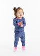 Infant/Toddler Girls Unicorn Kitty Snug Fit 2-Piece Pajama Sleep Set With Matching Socks - Sleep On It Kids