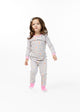 Infant/Toddler Girls Ditsy Daisy Snug Fit 2-PiecePajama Sleep Set With Matching Socks - Sleep On It Kids