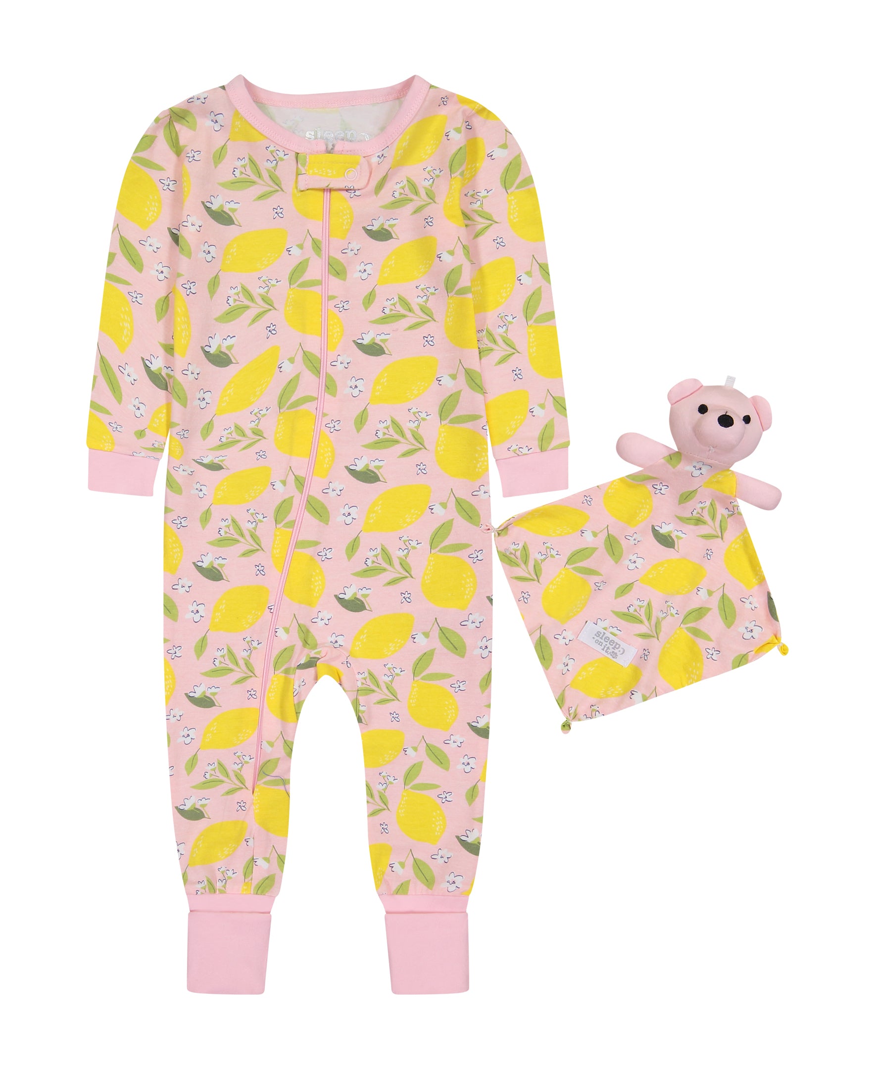 Infant Girls Sweet Lemonade Zip-Front Coverall Pajama – Sleep On