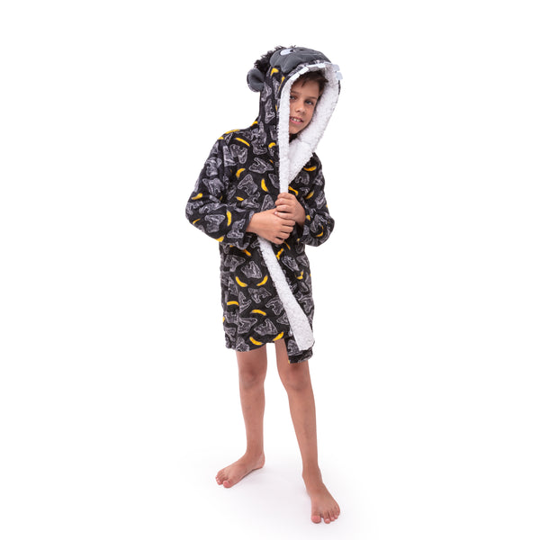 Boys Bananas Flannel Fleece Robe - Sleep On It Kids