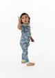 Boys Green Dino Super Soft Snug Fit 2-Piece Pajama Sleep Set - Sleep On It Kids